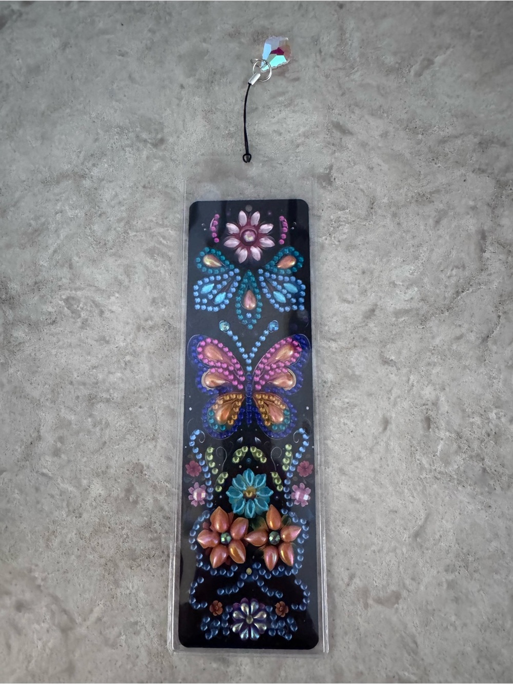 Rhinestone Embellished Butterfly themed Bookmark